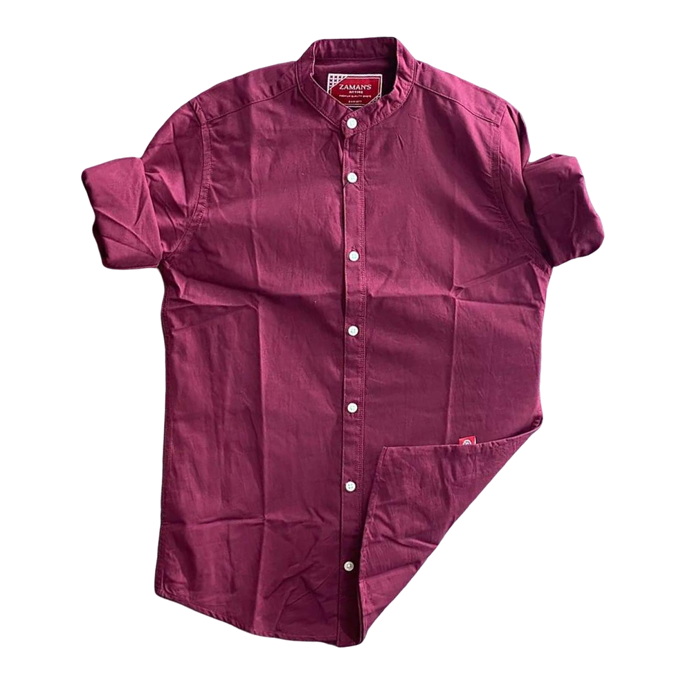 Cotton Full Sleeves Shirt For Men - SRT-5022 - Maroon