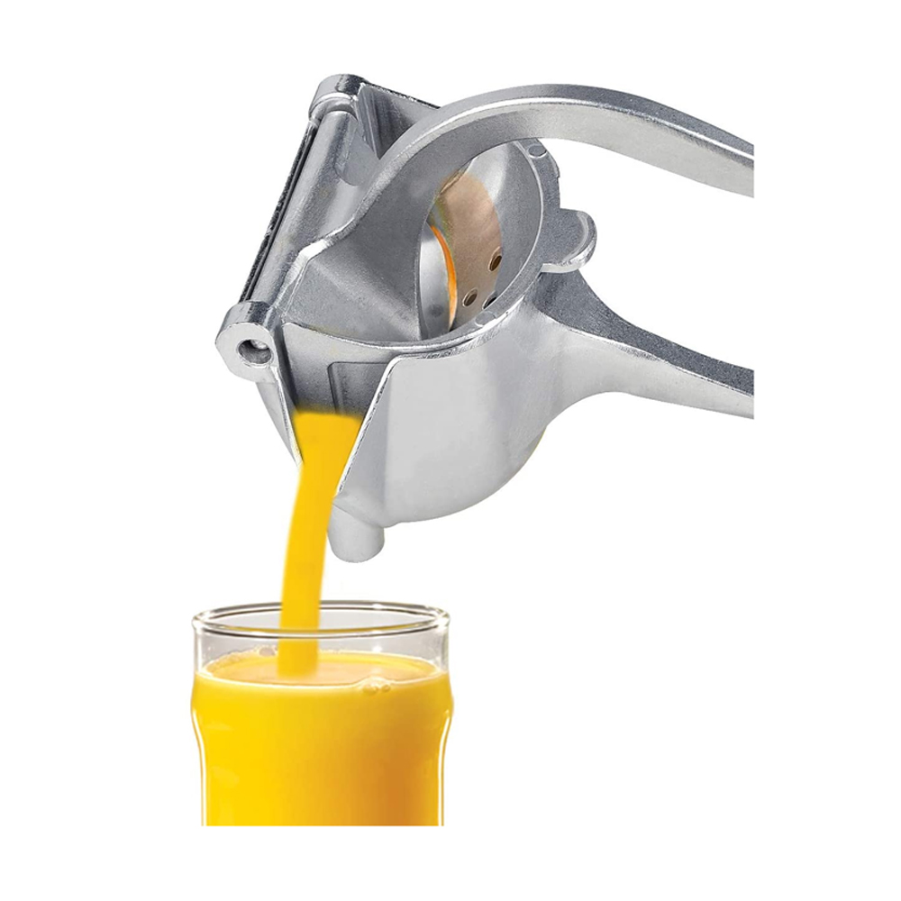 Aluminium Metal Manual Hand Press Fruit Juicer - Silver