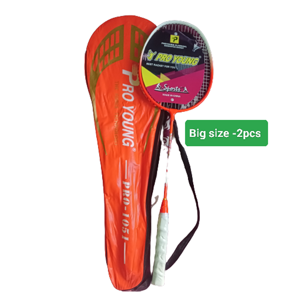 Pack Of 2 Pcs PRO YOUNG NIHAL-200 Badminton Racket - Multicolor