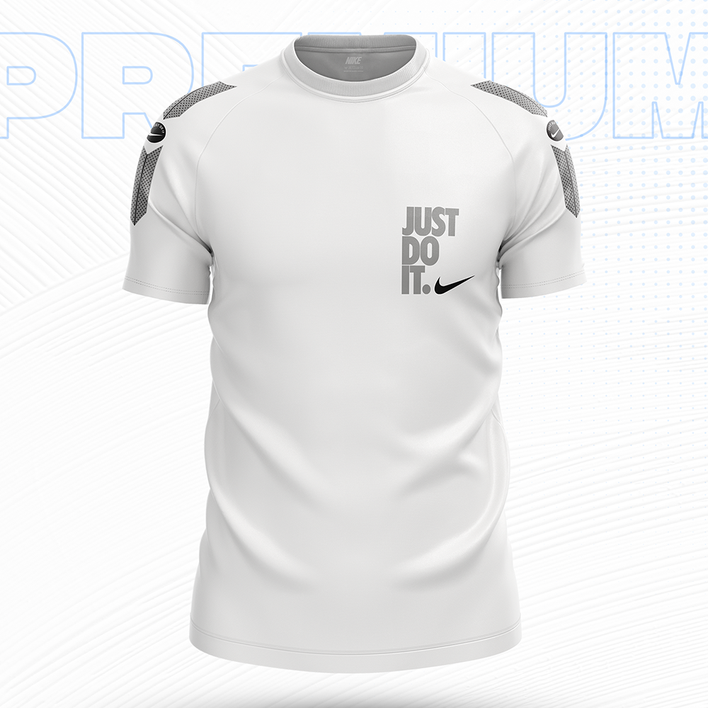 Mesh Short Sleeve Sports Jersey for Men - White - NEX-JDI-01