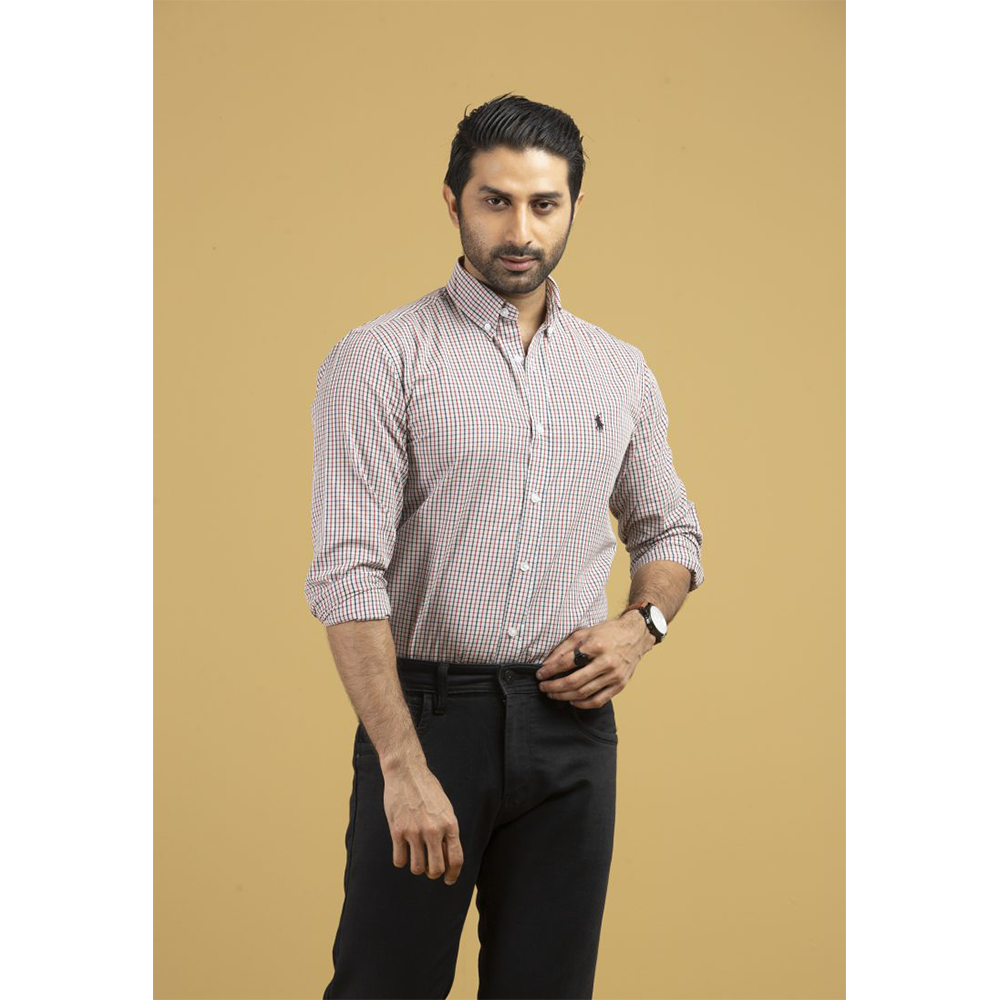 Cotton Full Sleeve Casual Shirt for Men - Multicolor - SCK-05