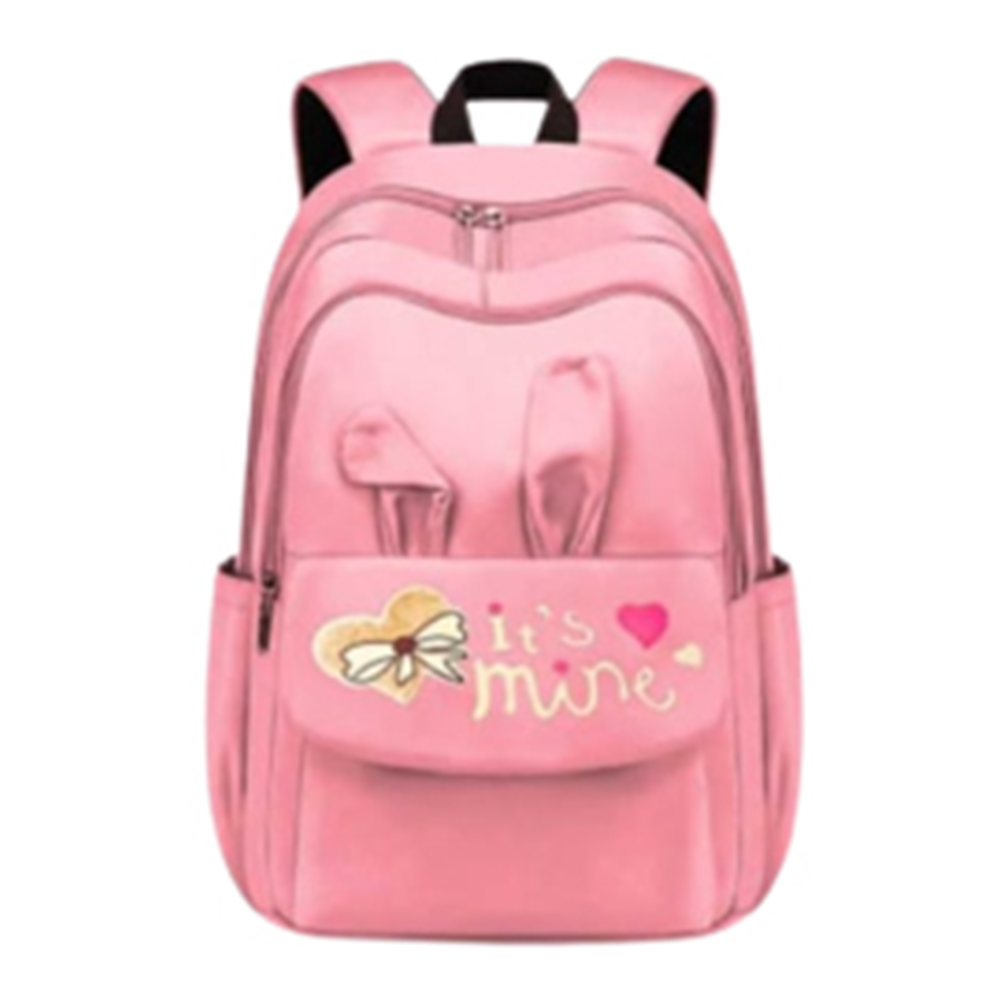 Nylon Polyester Backpack For Girls - Pink - LB-31