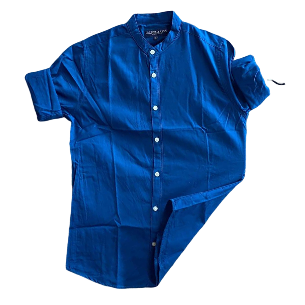 Cotton Full Sleeves Shirt For Men - SRT-5026 - Blue 