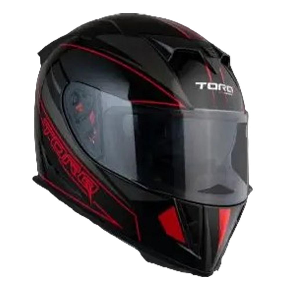 TORQ Reneger Full Face Bike Helmet - Black and Red