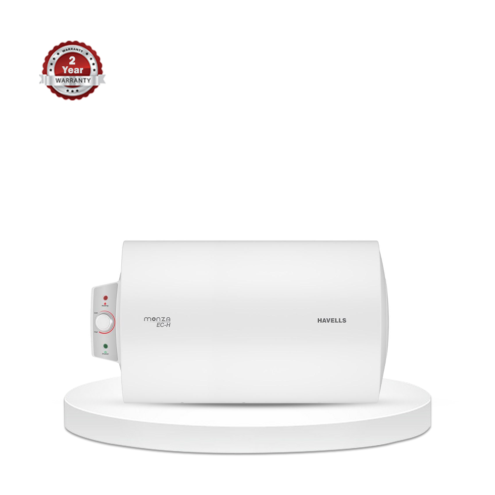 Havells Monza EC Horizontal Geyser 35 Ltr - White