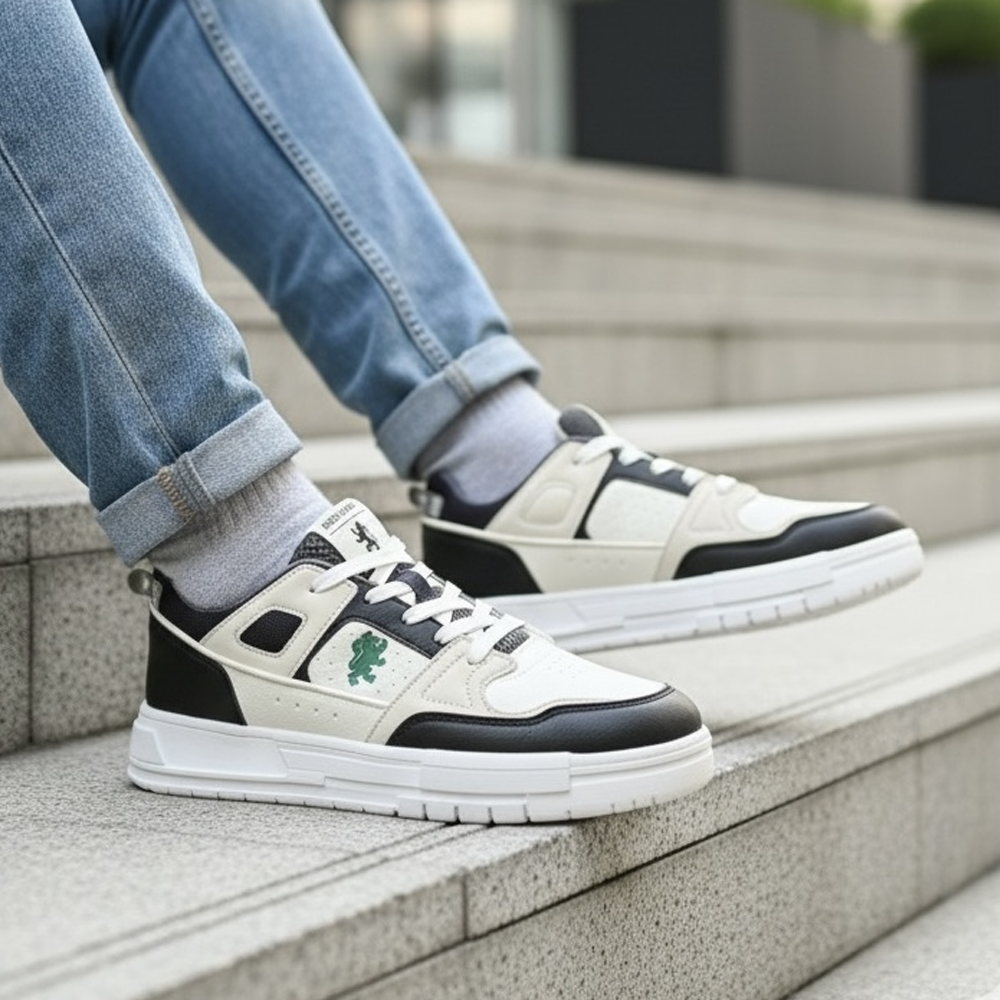 Redtape Casual Sneakers For Men - White & Black - EFS-230