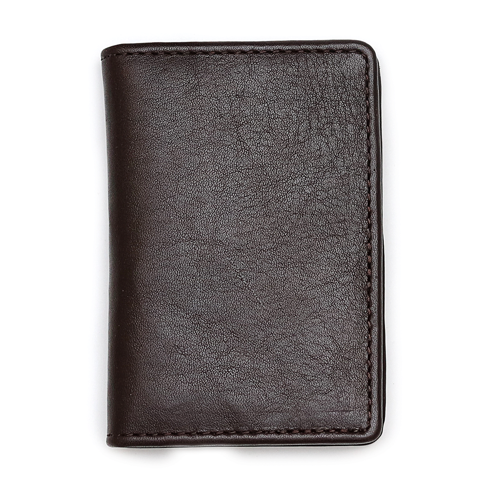 Leather Card Holder - Dark Chocolate - EW03 