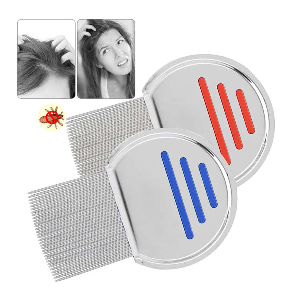 Stainless Steel Lice Removal Comb - Silver