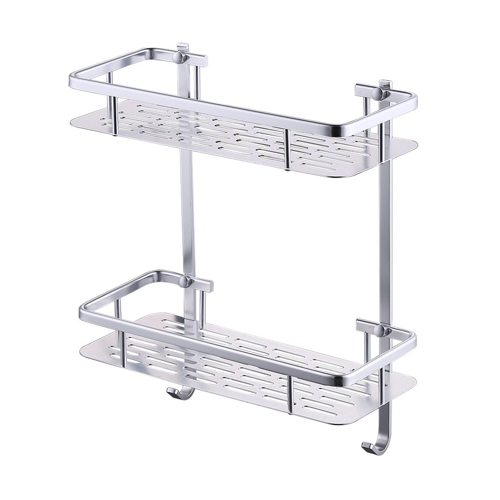 Aluminum 3-Layer Shower Caddy, Silver, SHOWER