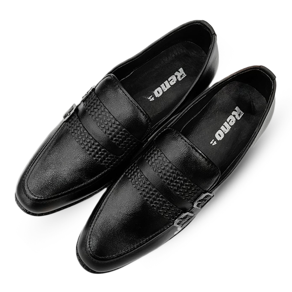 Leather Formal Shoes for Men - Black - RT1031