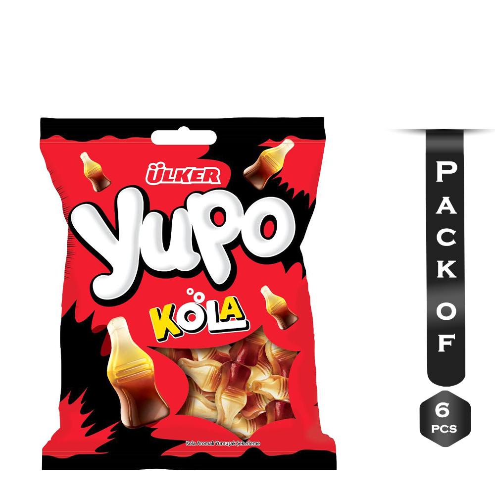 Pack of 6 Pcs Ulker Yupo Cola - 80g