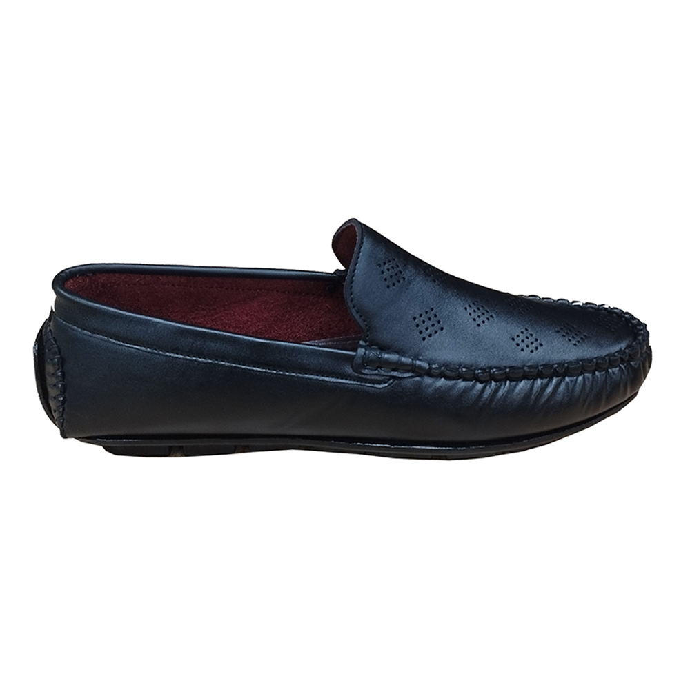 PU Leather Trendy Loafer Shoes For Men - Black - L5