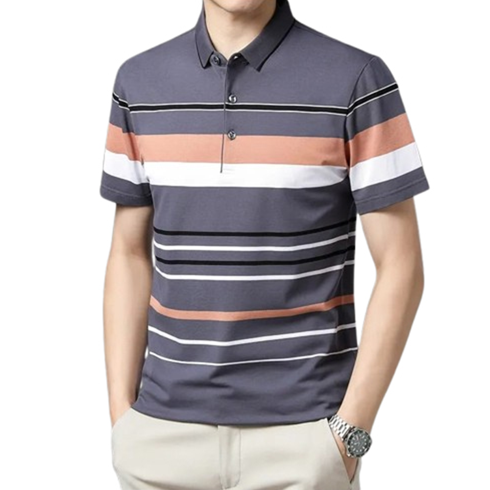 PP Jersey Half Sleeve Polo For Men - Multicolor - PT-D3