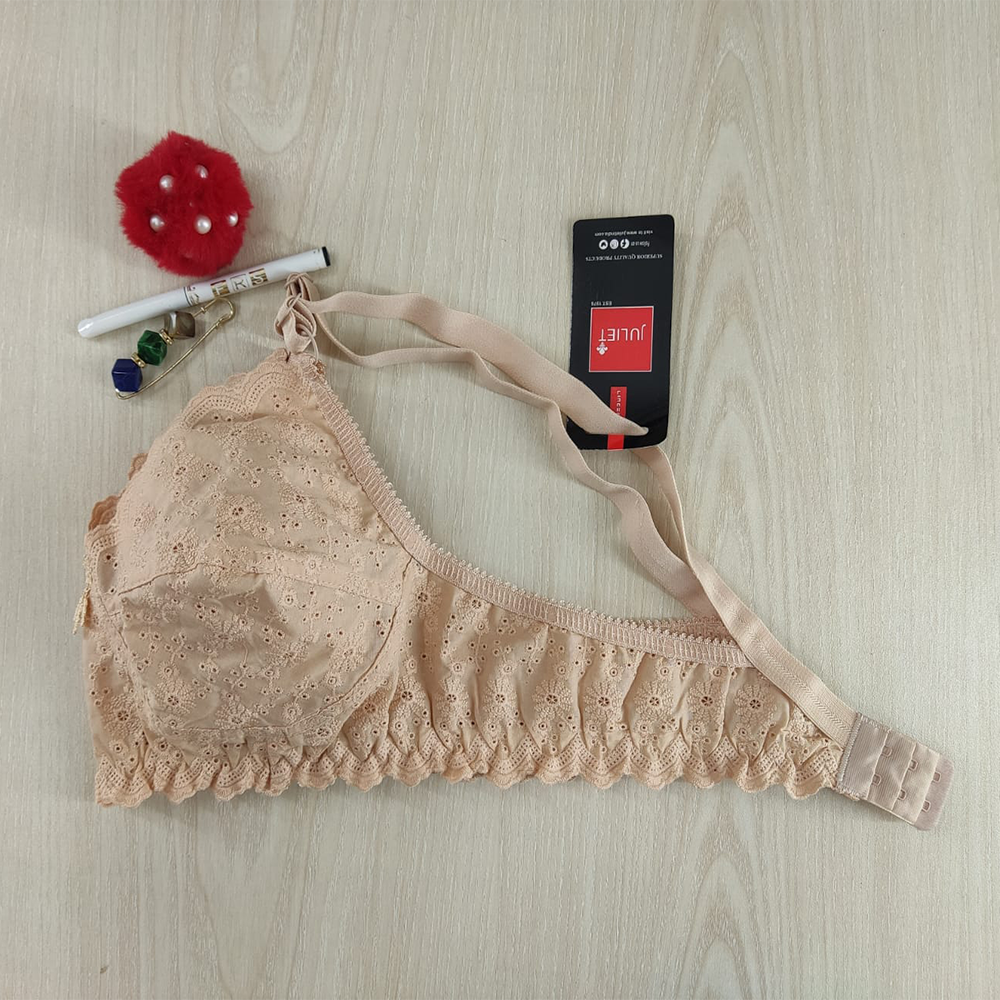 Chicken Cotton Bra with Embroidery