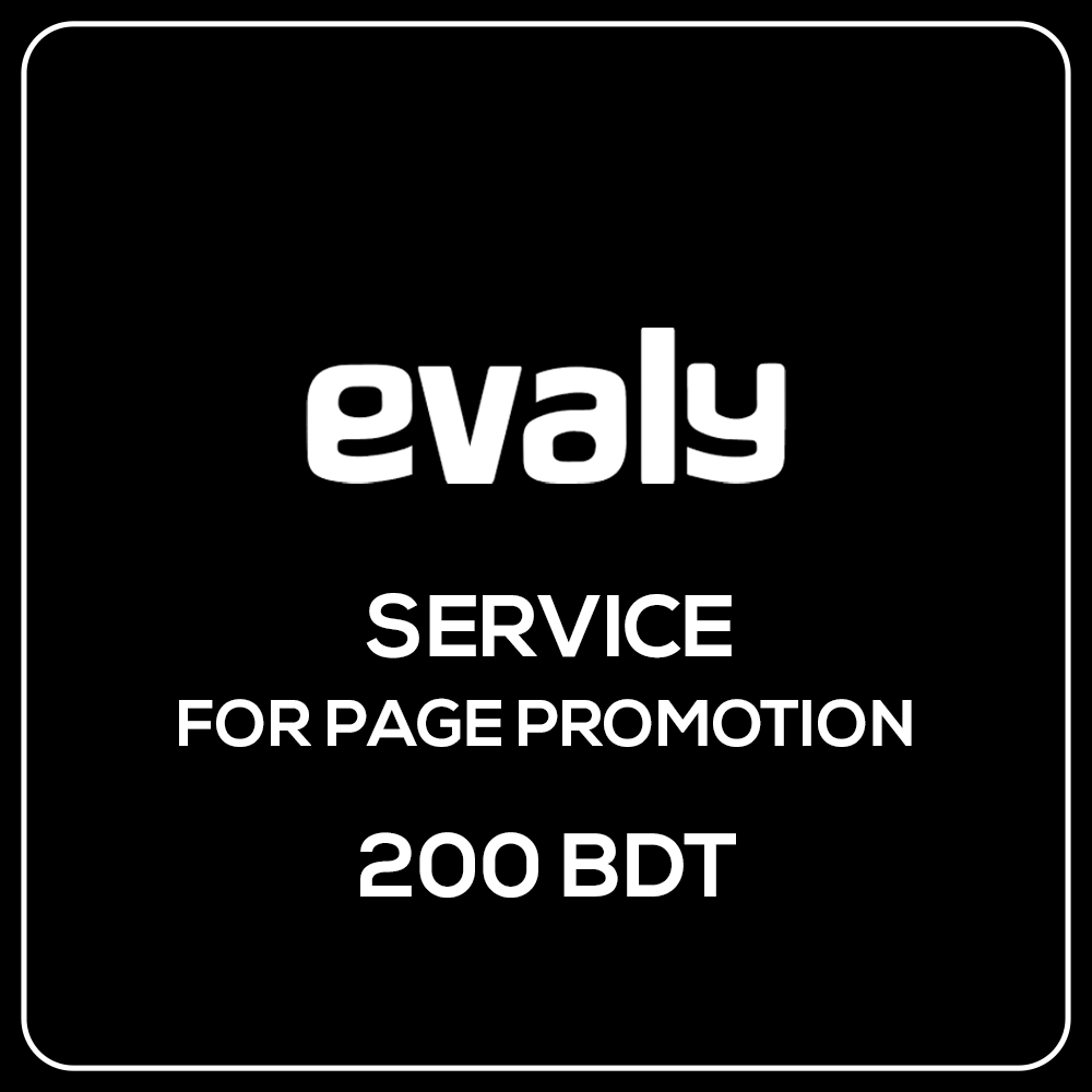 Evaly Service For Page Promotion