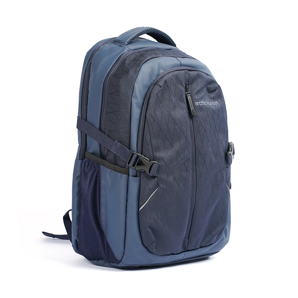 Dobby Nylon And Polyester Large Capacity Stylish Bag For Men - Blue - MS 84