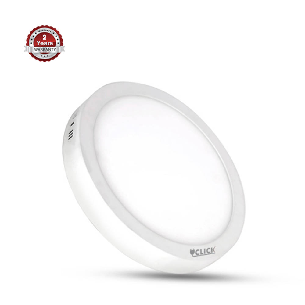 Click Round Surface Mount Panel LED - White - 18W