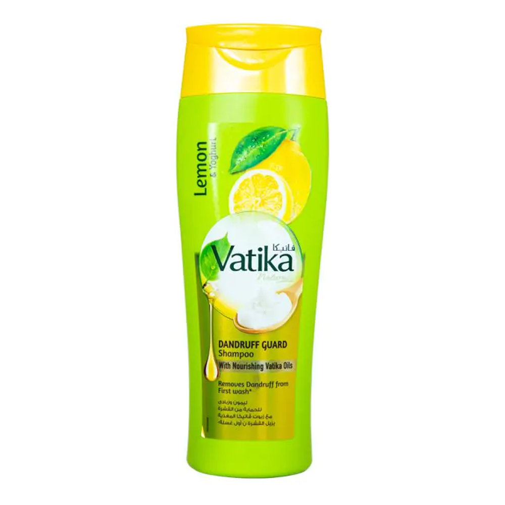 Dabur Vatika Naturals Lemon and Yoghurt Dandruff Guard Shampoo - 400ml - CN-255