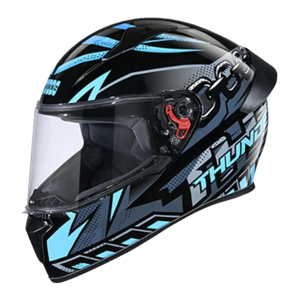Studds Thunder Full Face Bike Helmet - L - Black