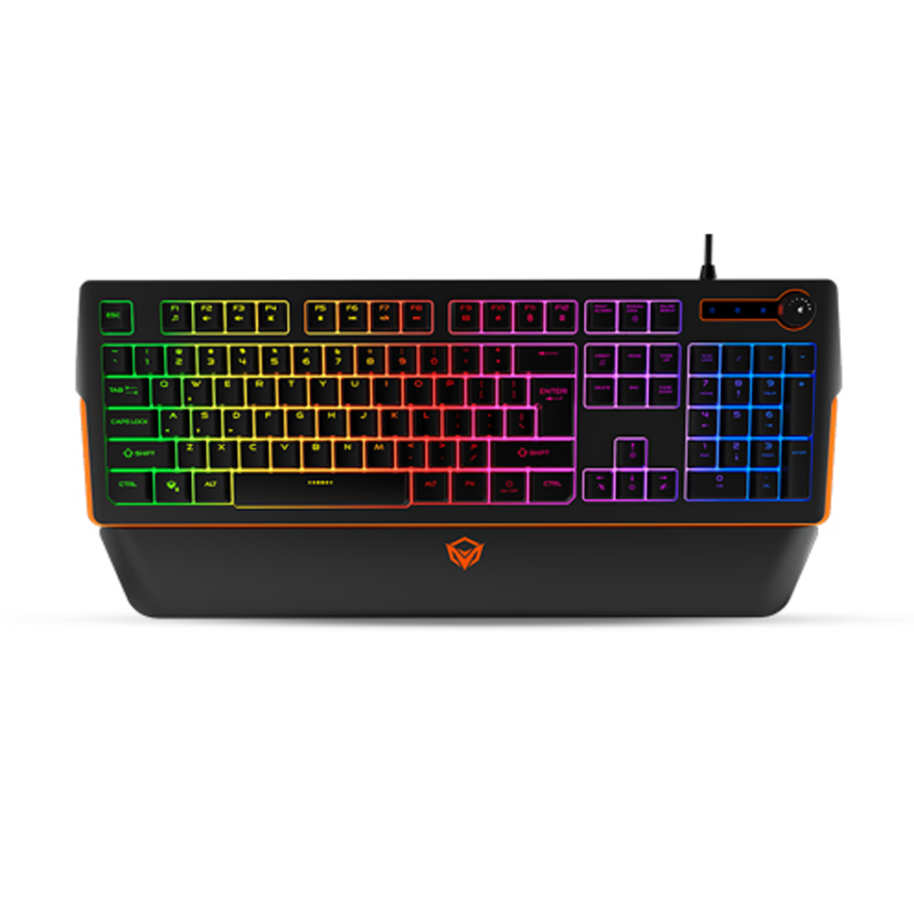 Meetion MT-K9520 RGB Magnetic Wrist Rest Keyboard for Gaming - Black