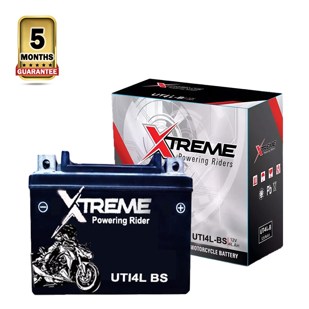 Xtreme 12 Volt Uti 4L BS Motorcycle Battery