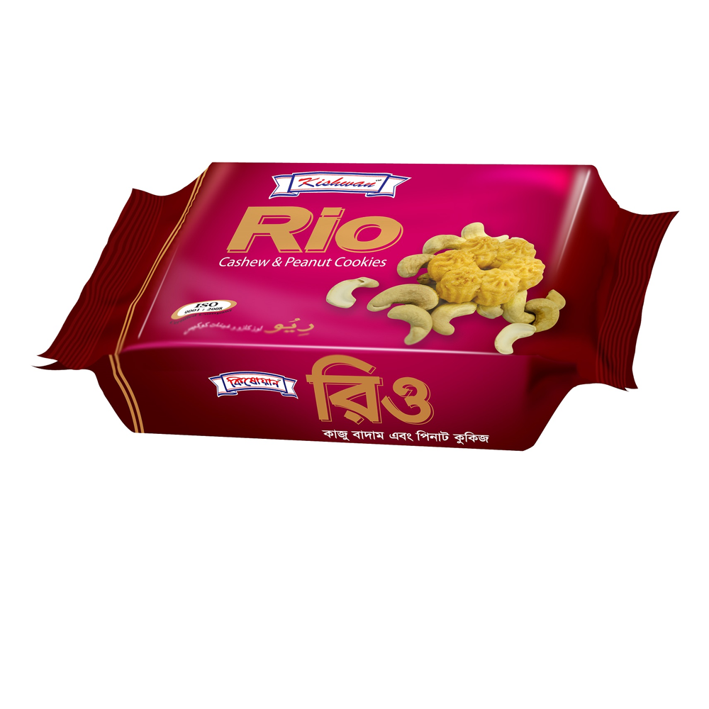 Kishwan Rio Peanut Cookies Biscuit - 230gm