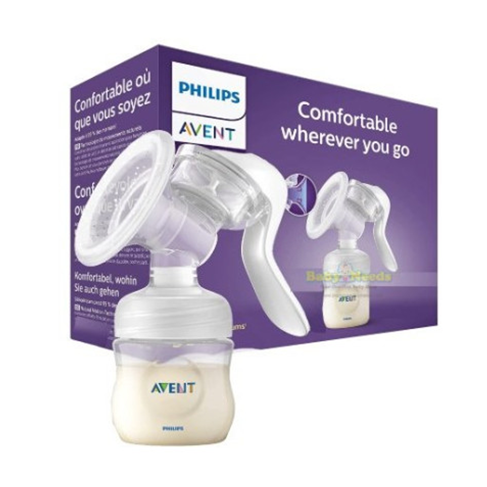 Philips Avent BPA Free Comfort Manual Breast Pump - Transparent