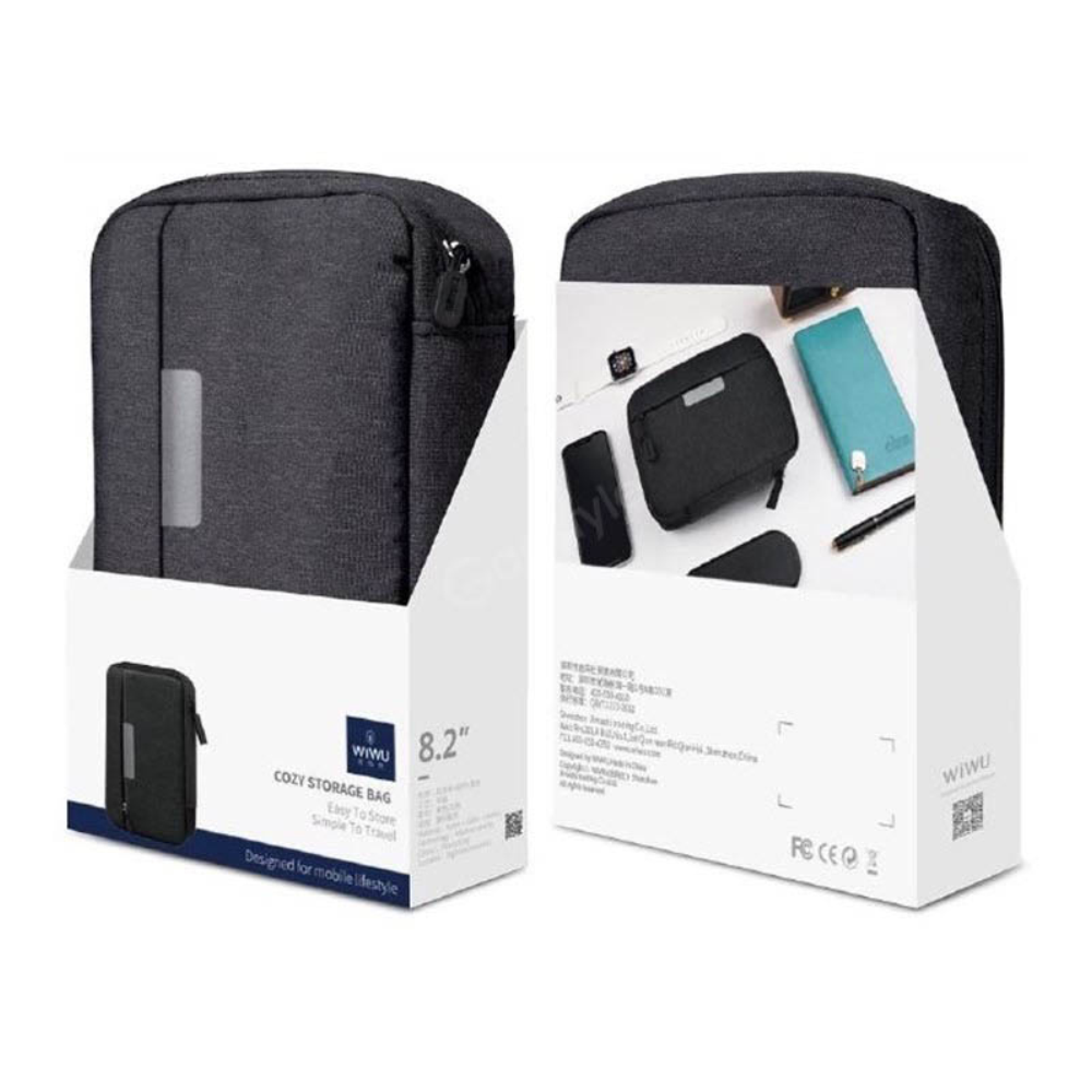 WiWU Waterproof and Shock Resistant Cozy Organizer Storage Bag - Gray