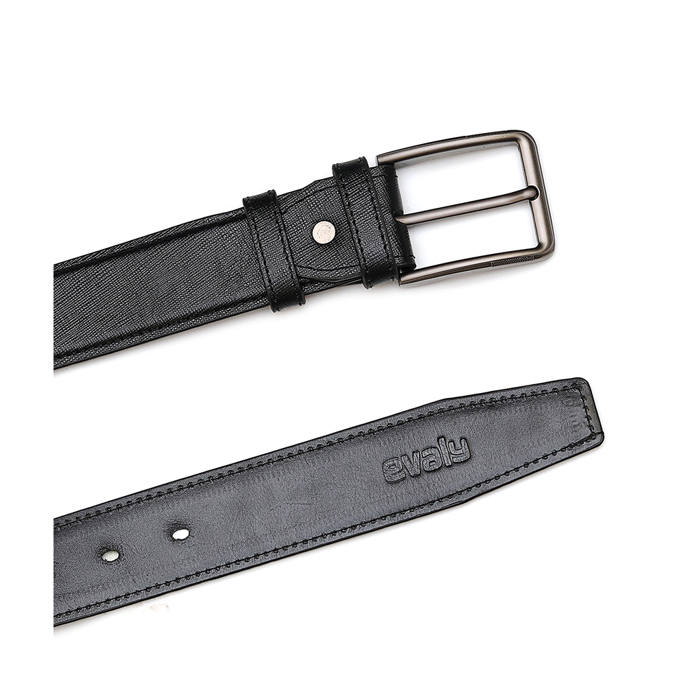 Leather Belt - Black - EB06 