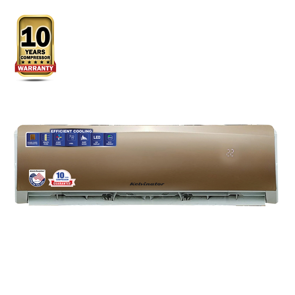 Kelvinator KSV-18BDINV 1.5 Ton Inverter Air Conditioner - Golden 