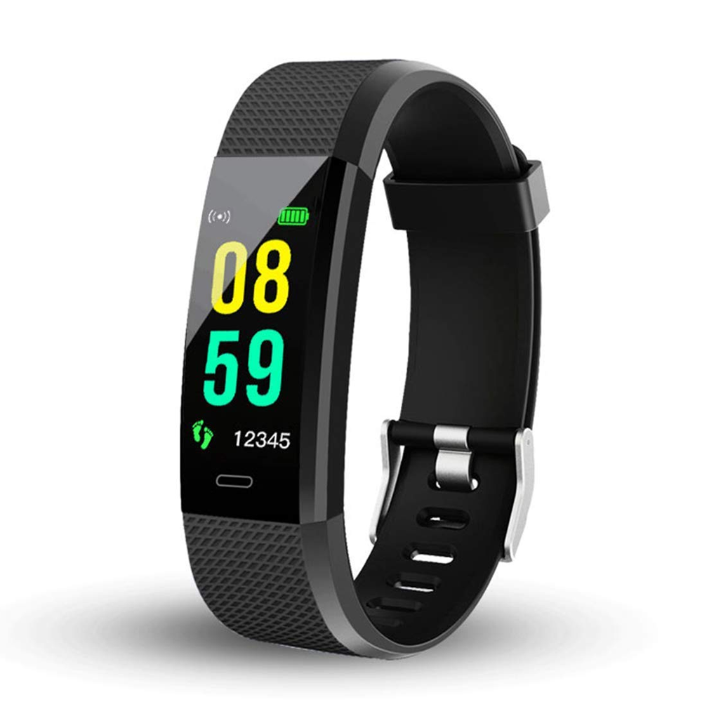 D115 Plus Wireless Bluetooth Bracelet Smart Watch - Black