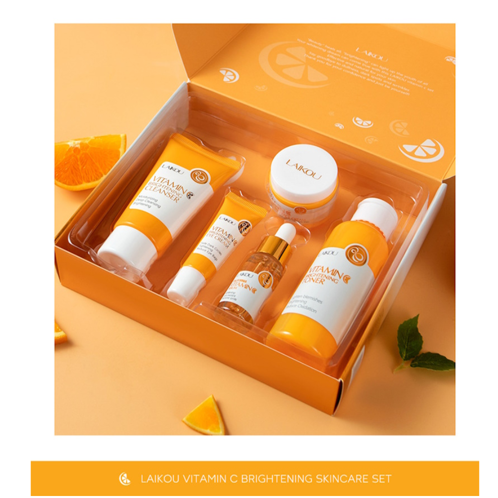 Laikou Vitamin C Skin Care Brightening Set - 5pcs - LB108