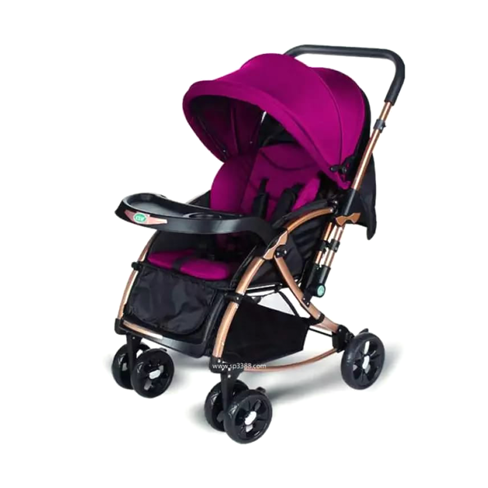 Steel C3 Stroller for Baby - Magenta