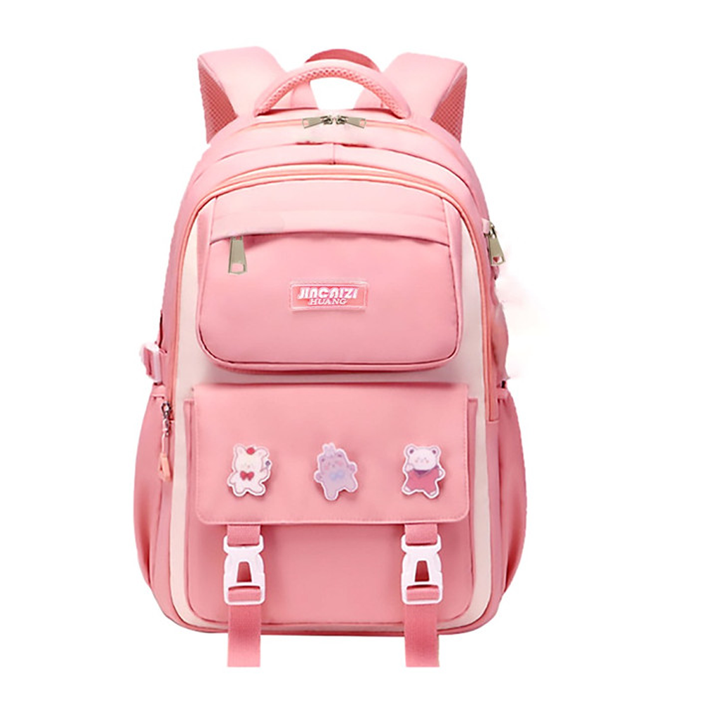 Kids Waterproof School Backpack - Pink- 7156