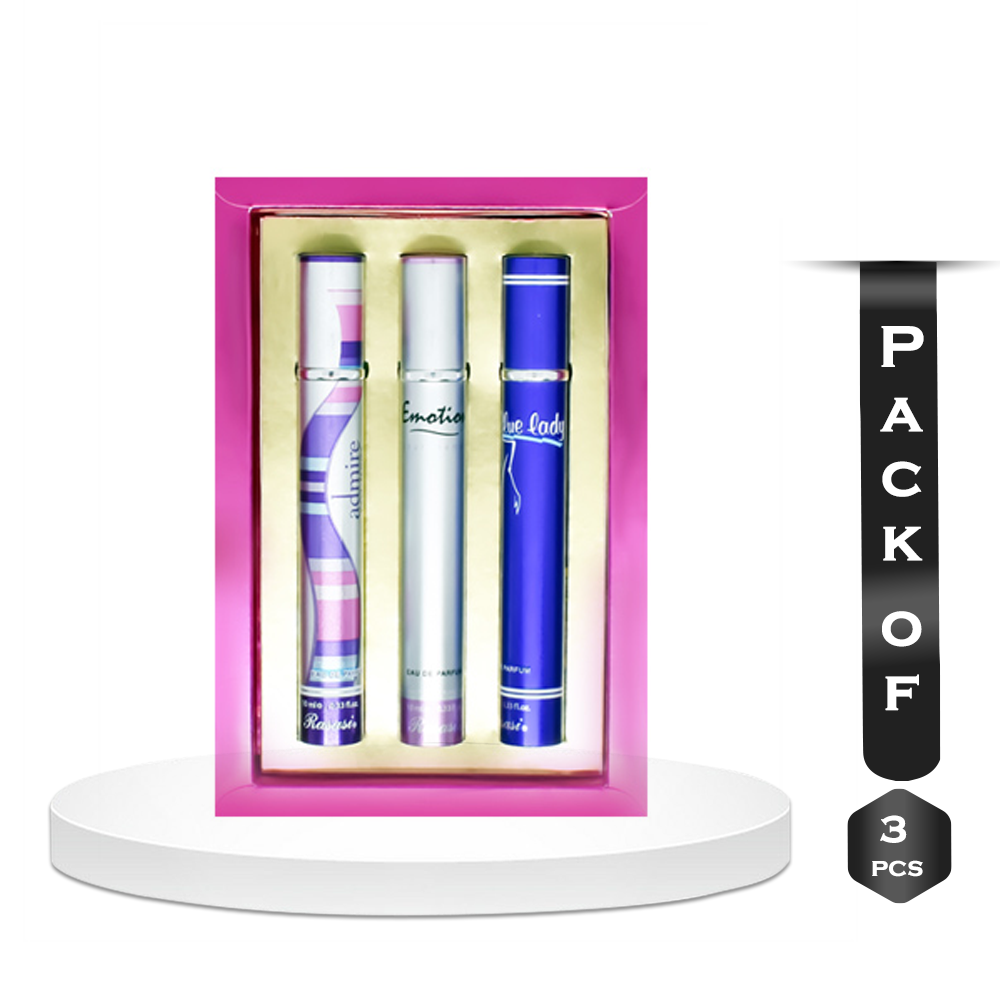 Pack of 03 Pcs Rasai Perfume Set for Women With Gift Box - 30ml
