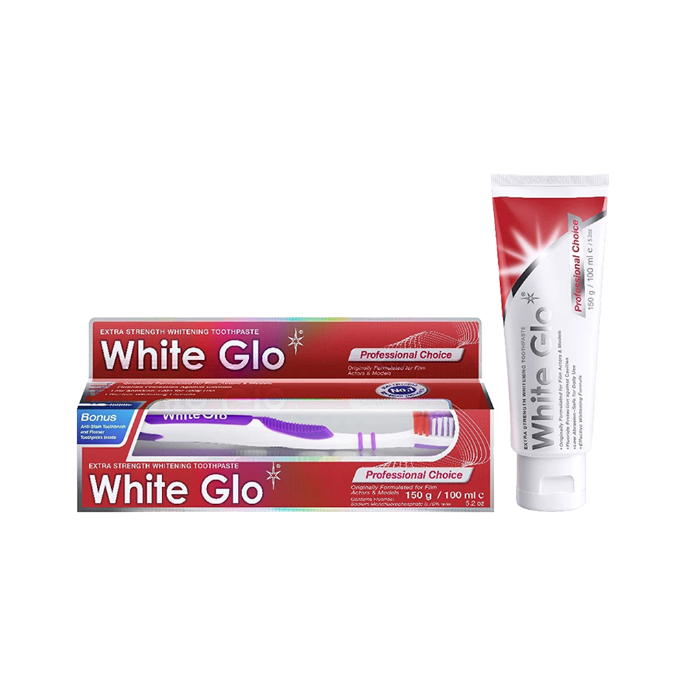 White Glo Professional Choice Whitening Toothpaste - 150gm - RTS-45