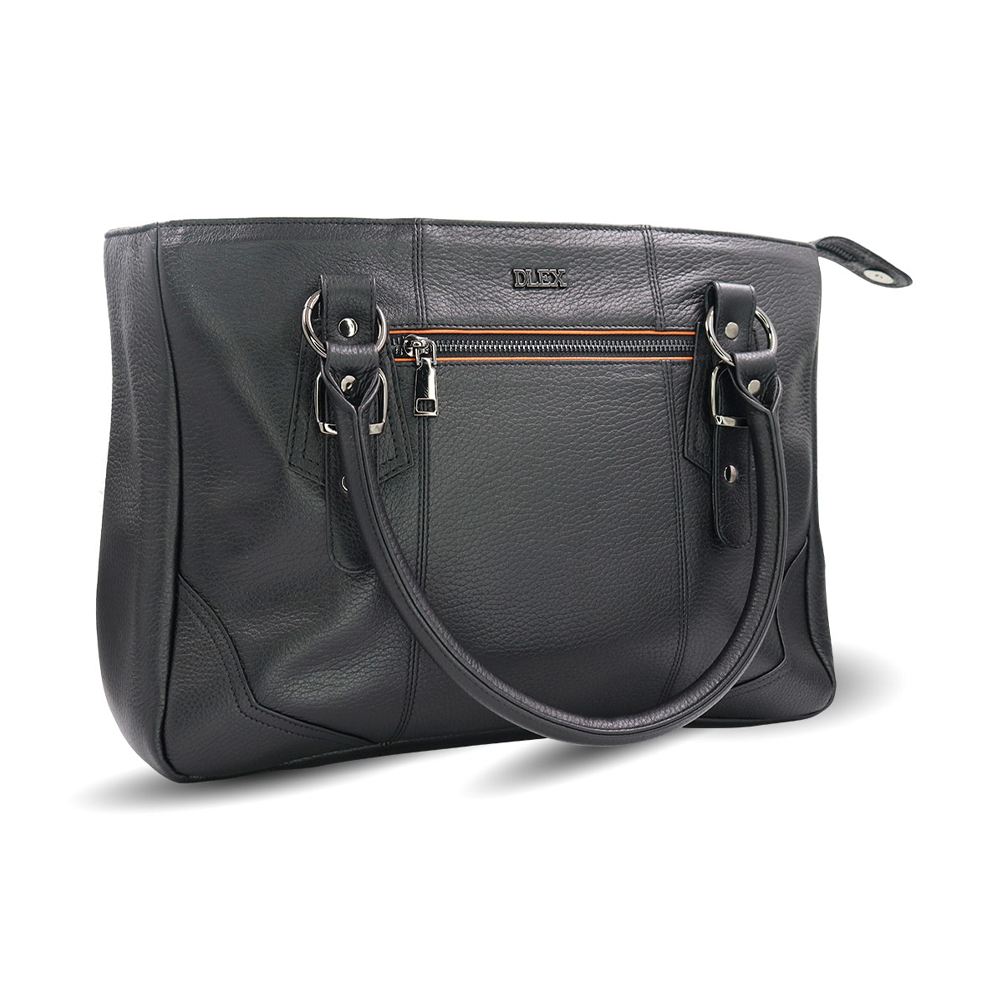 Leather Handbag For Women - Black - LB-14