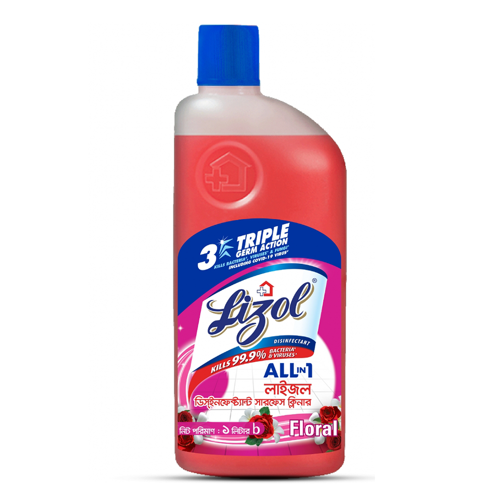 Lizol Floor Cleaner Floral - 1 Litre - Li05F