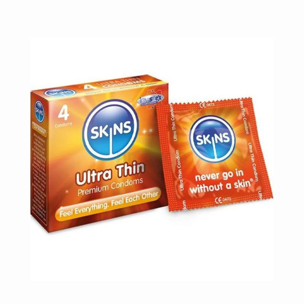 Skin Ultra Thin Condoms - 4 Pcs Pack