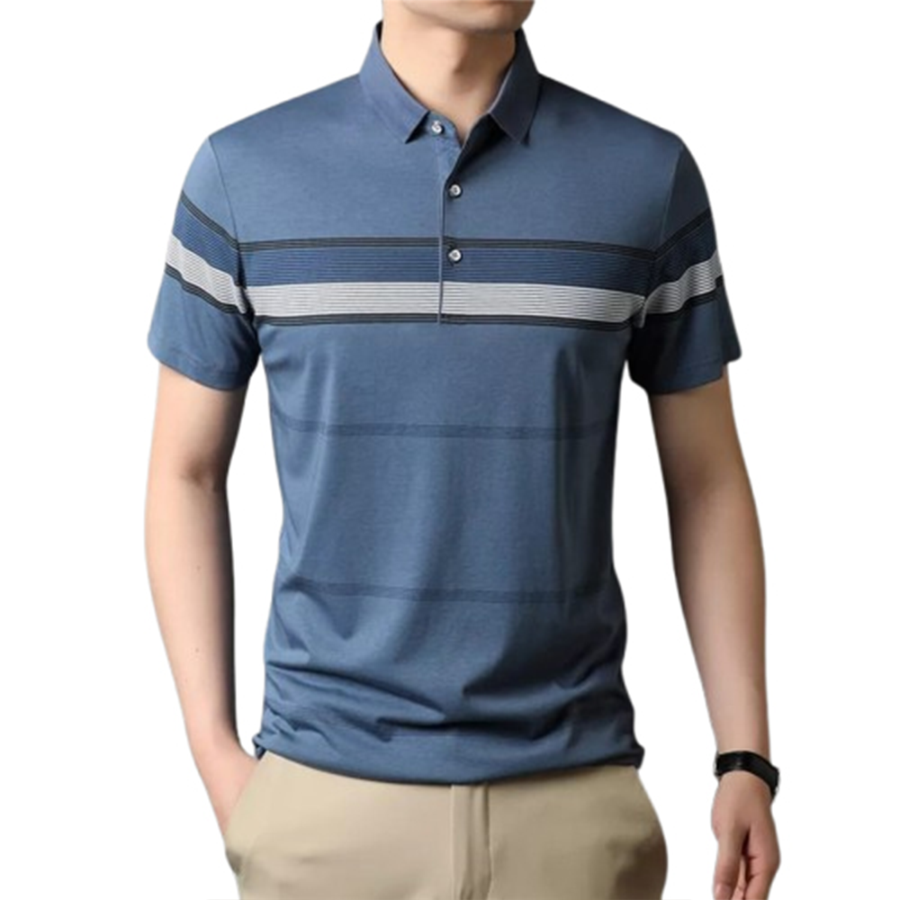 PP Jersey Half Sleeve Polo For Men - Multicolor - PT-D8