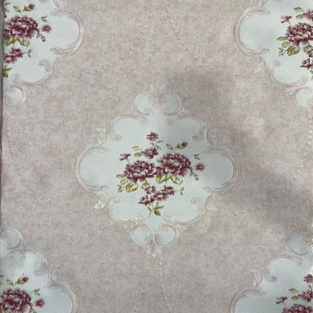 PVC Lota Flower Wallpaper - 57sqft - Gray - SW 1