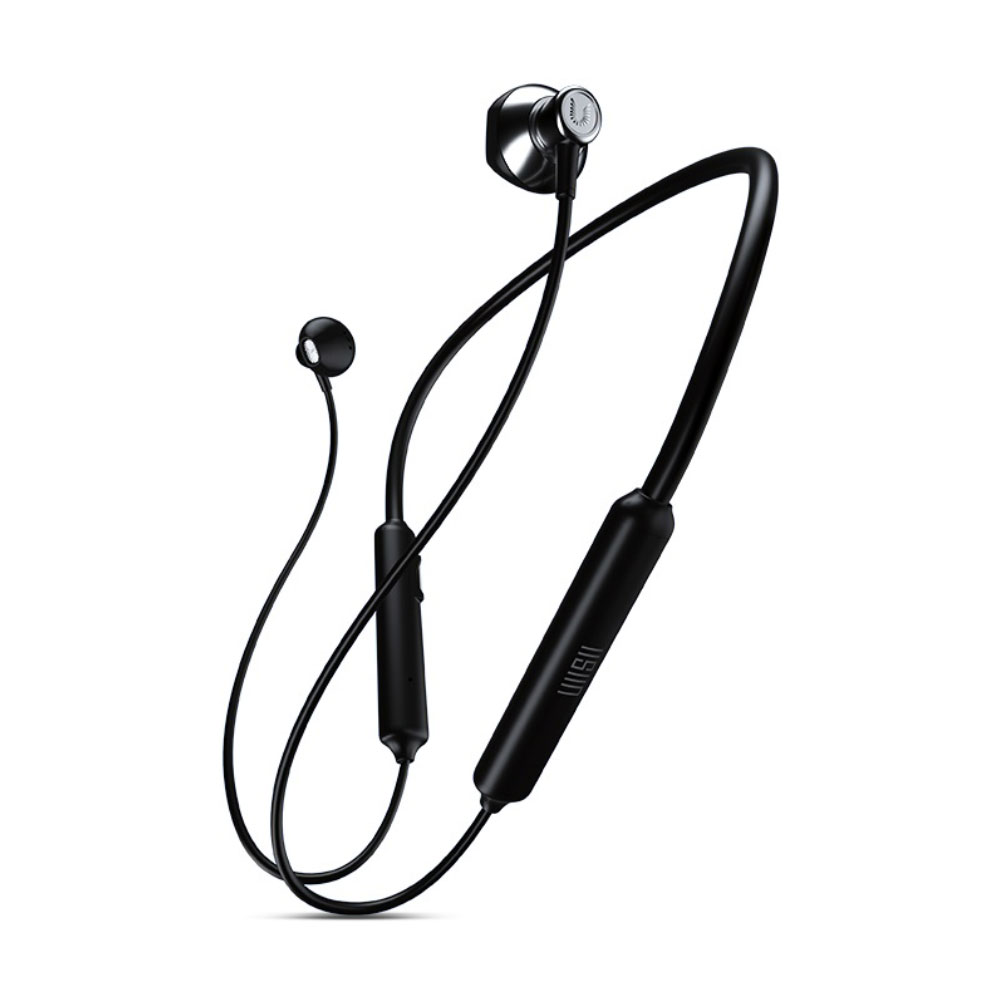 UiiSii BN22 Hanging Neck Wireless Bluetooth Headset - Black