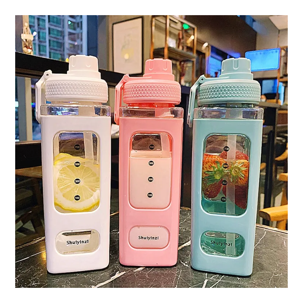 ABS Plastic Square Shape Water Bottle - 700ml