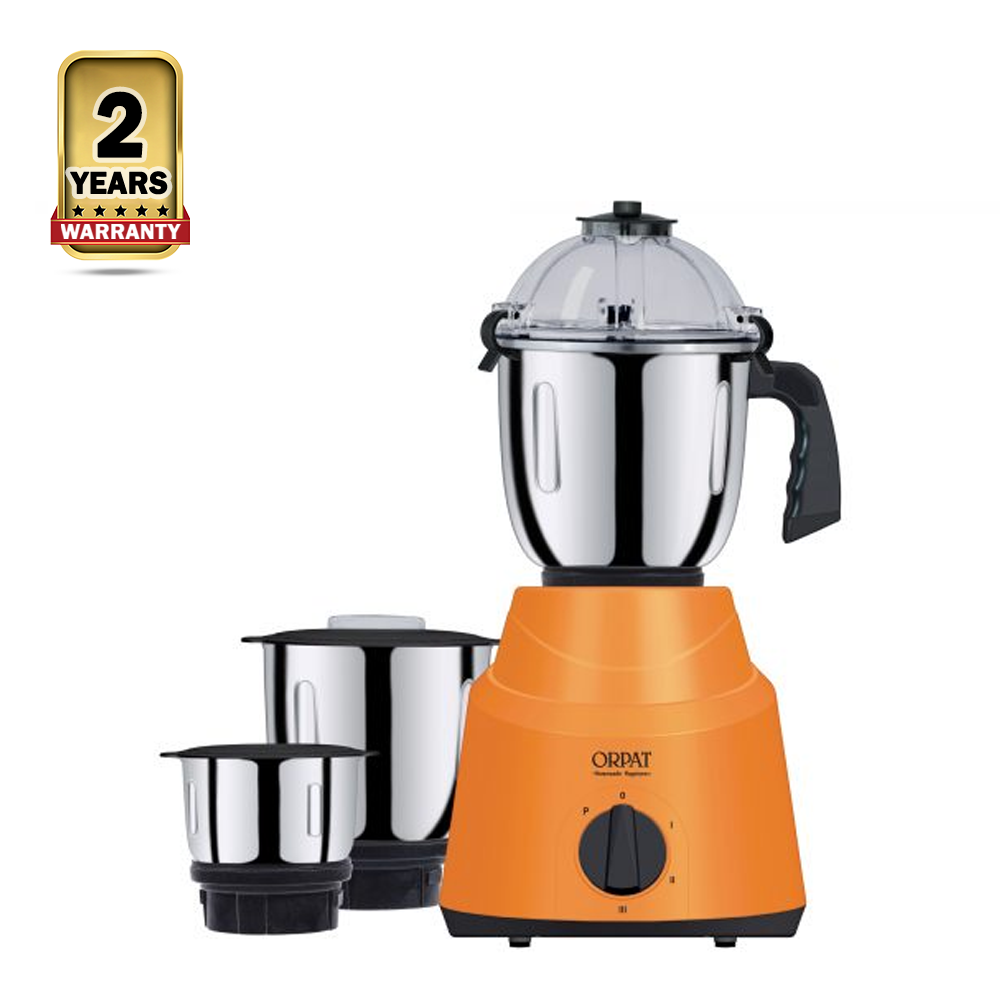 Orpat Kitchen Superstar Mixer Grinder - 1200W - Tangerine