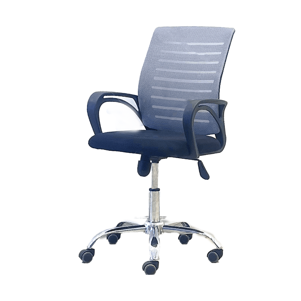 Fabric and Plastic Basic Executive Office Chair Purple and Black