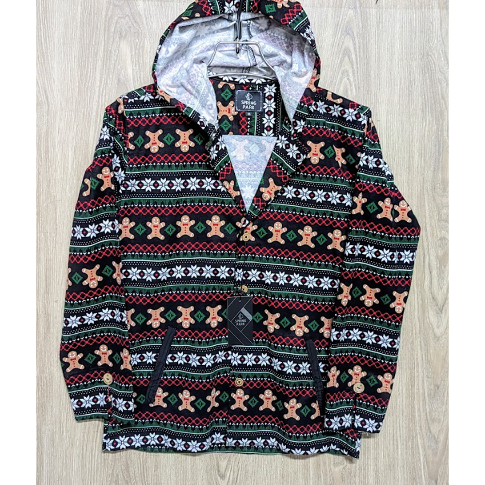 Flannel Cotton Hooded Shirt - Multicolor - SP0016