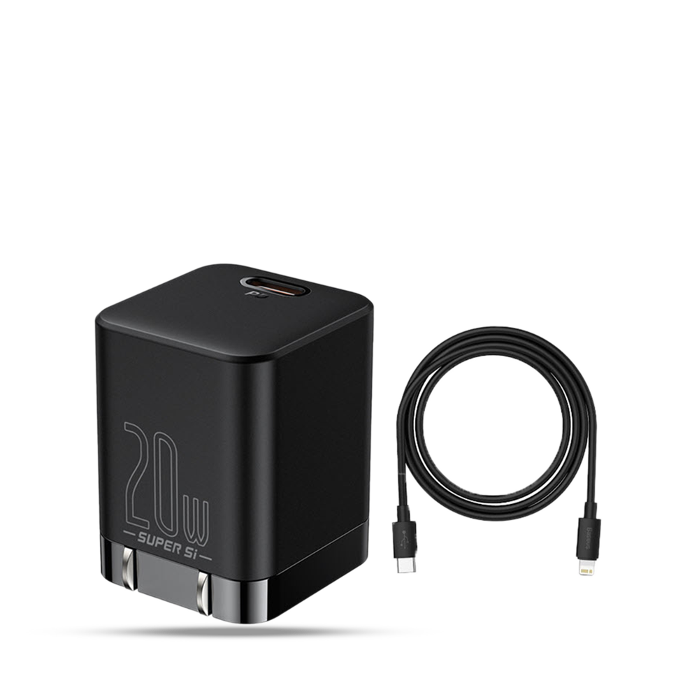 Baseus CCSUPPA01 Super Si Pro Charger TypeC To Lightning Cable Black