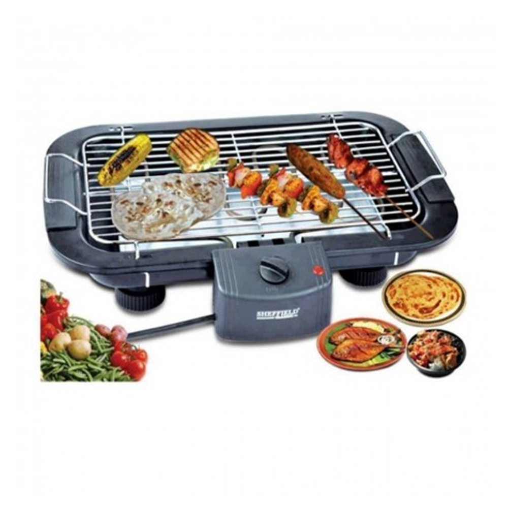 Electric BBQ Grill Machine - Black