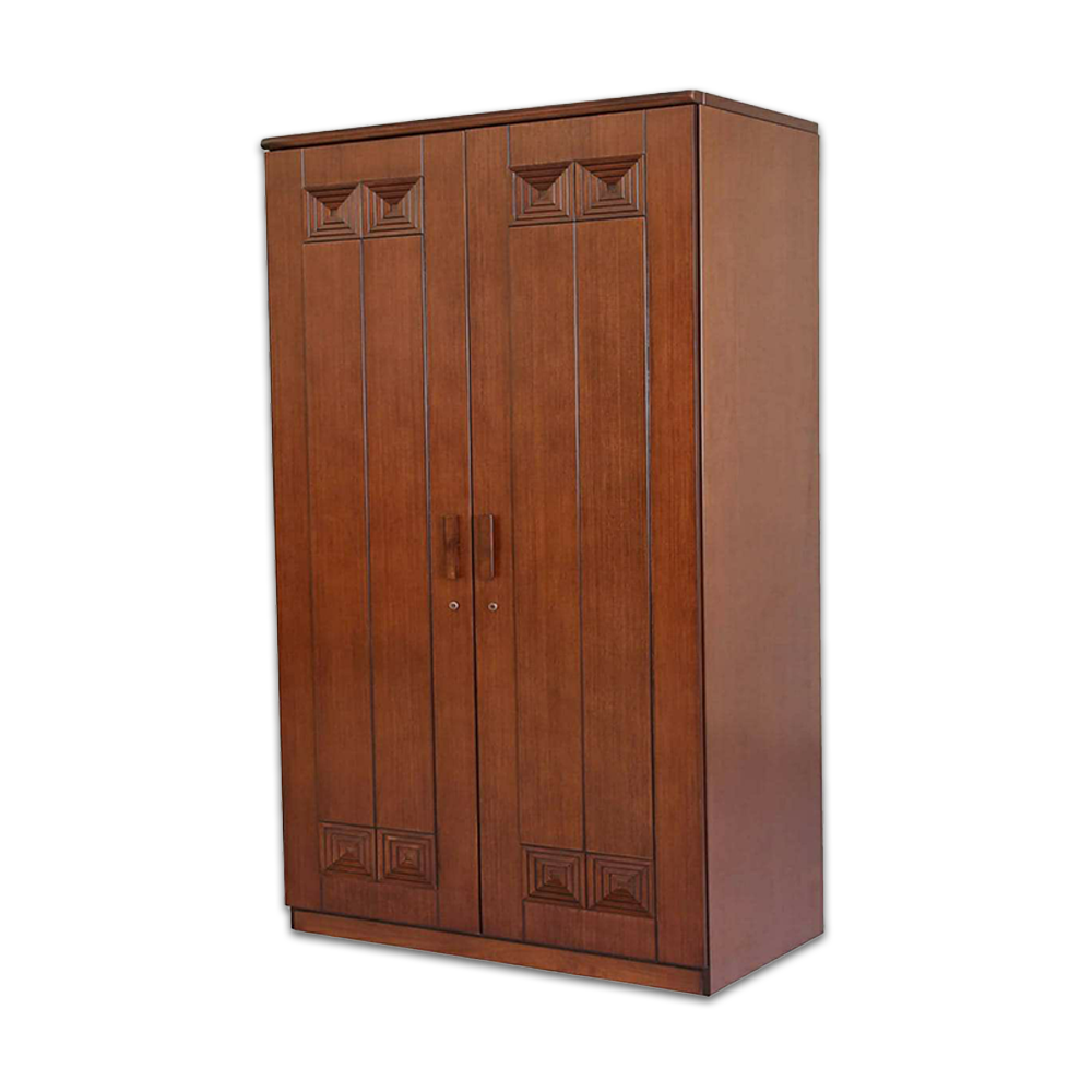 Malaysian Processed Wood 2 Door Almirah - 3.5'x6' Feet