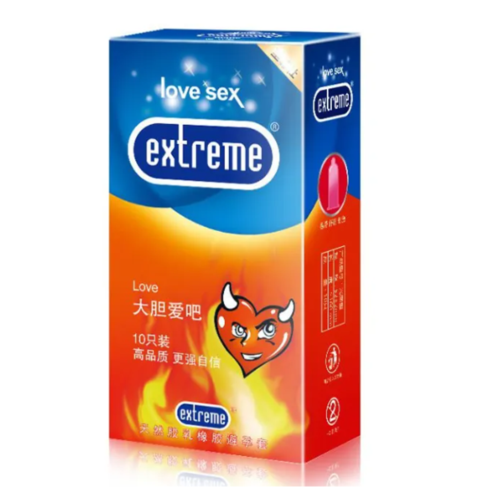 Extreme Love Super Thin Long Lasting Condom - 10Pcs